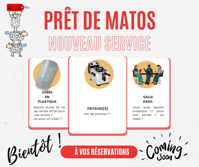 Prets de matos avec l'ACLB