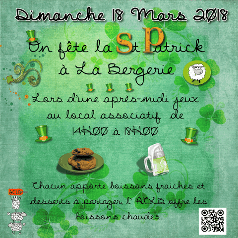 Dimanche 18 mars 2018 l'ACLB fête la saint Patrick !