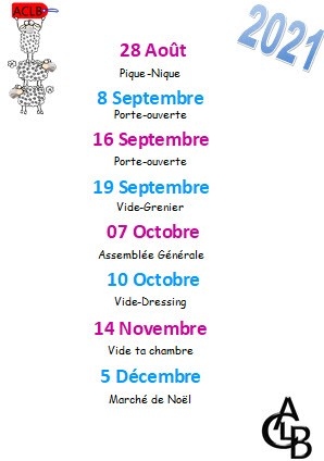 Planning Rentrée 2021