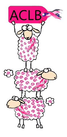 une oeuvre de Manue C. Logo ACLB, octobre Rose !