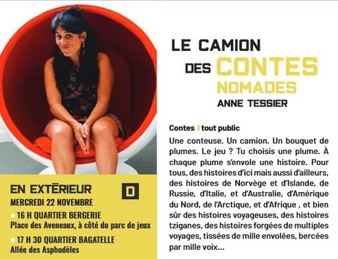 Le camion des contes nomades avec Anne Tessier