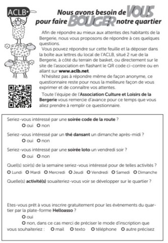 questionnaire ACLB 2024