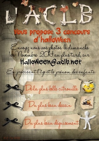 Concours Halloween 2020 avec l'ACLB