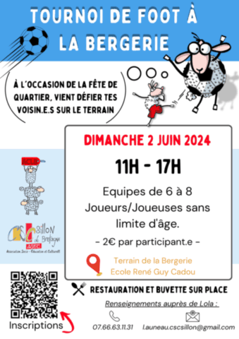 Tournoi de foot 2024 avec l'ACLB et le CSC du sillon de bretagne